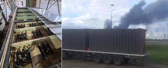 지난해 이른바 우크라이나의 '거미줄 작전' 당시 사용된 위장 컨테이너. 우크라이나 국방정보국