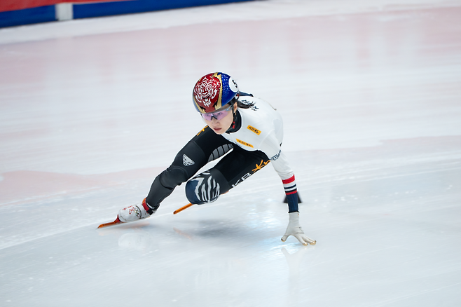 쇼트트랙 최민정의 경기 장면. 사진=올댓스포츠