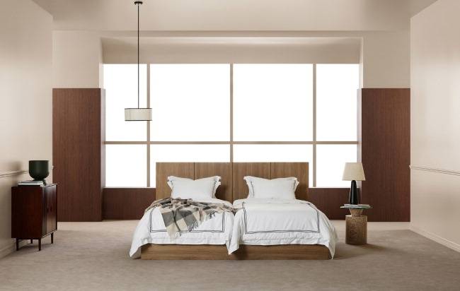 시몬스의 트윈슈퍼싱글 사이즈 전용 프레임 '하우티'. 시몬스