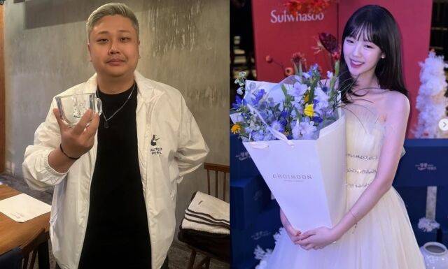 셰프 윤남노와 배우 지예은./ 윤남노-지예은 소셜미디어