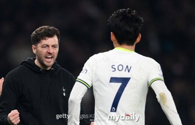 메이슨 감독과 손흥민/게티이미지코리아