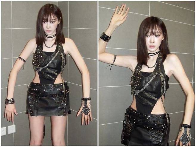 [뉴시스] 그룹 '에스파' 멤버 지젤(25)의 야윈 근황이 사회관계망서비스(SNS)에서 화제를 모으고 있다. (사진=지젤 인스타그램 캡처) *재판매 및 DB 금지