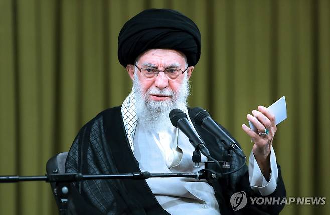 아야톨라 세예드 알리 하메네이 이란 최고지도자 [AP 연합뉴스 자료사진. 재판매 및 DB 금지]