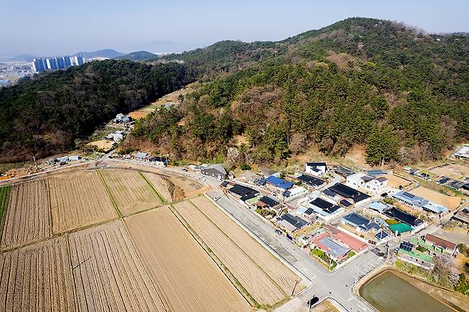 이발의 종가가 있었던 원산동 전경(광주시 남구)