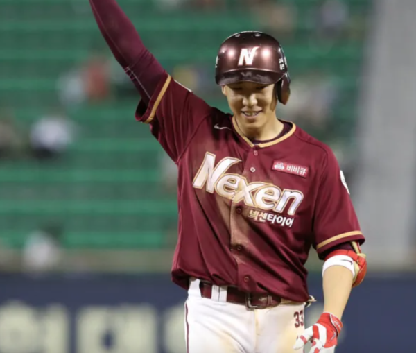 히어로즈 시절의 유재신(사진=키움)