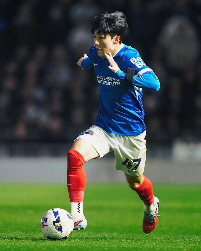 양민혁. 사진 | 포츠머스 SNS