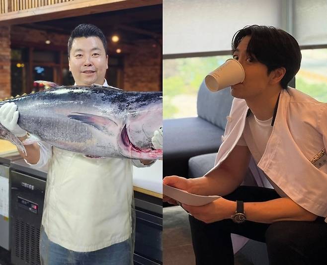 사진 | 정호영(왼쪽), 손종원 셰프 SNS