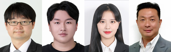 &nbsp;왼쪽부터 백정민 성균관대 교수, 김도헌·박지영 석박통합과정생, 홍석원 KIST&nbsp;박사. 성균관대 제공