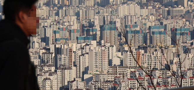 남산에서 바라본 서울 도심의 아파트. [이승환 기자]