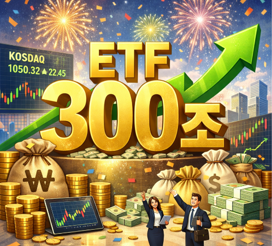 국내 증시 강세가 이어지는 가운데 상장지수펀드(ETF) 시장도 빠르게 몸집을 키우며 순자산총액 300조원을 돌파했다. (사진=챗GPT)