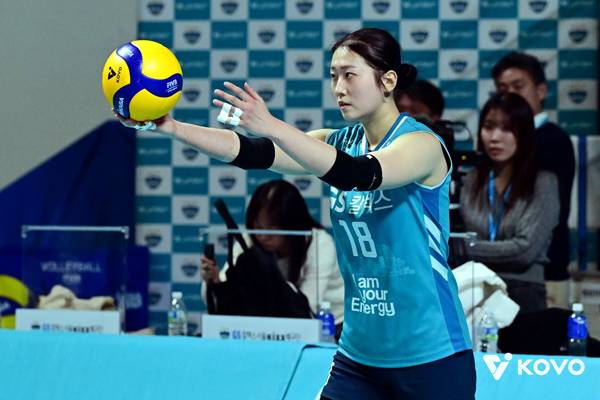 권민지는 이날 승리의 일등공신이다. 사진 제공= KOVO