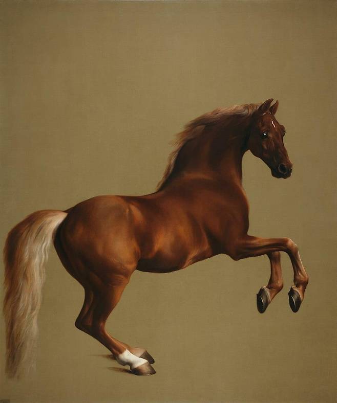 조지 스터브스 ‘휘슬재킷’. 1762, 캔버스에 유채, 292×246.4cm. 런던 내셔널 갤러리