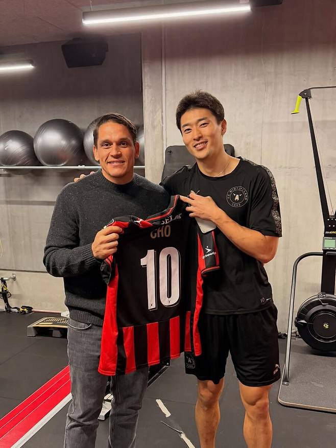 ▲ ⓒ지우반 올리베이라 피지컬 코치 SNS