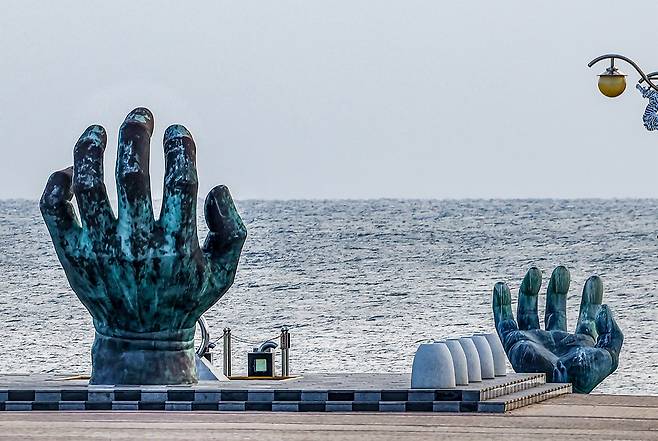 호미곶 '상생의 손' [사진/임헌정 기자]