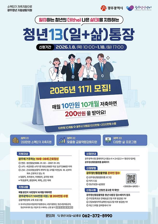 광주시 '청년13통장' [광주시 제공]