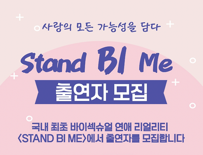 "Stand Bi Me" poster seeking applications (Wavve)