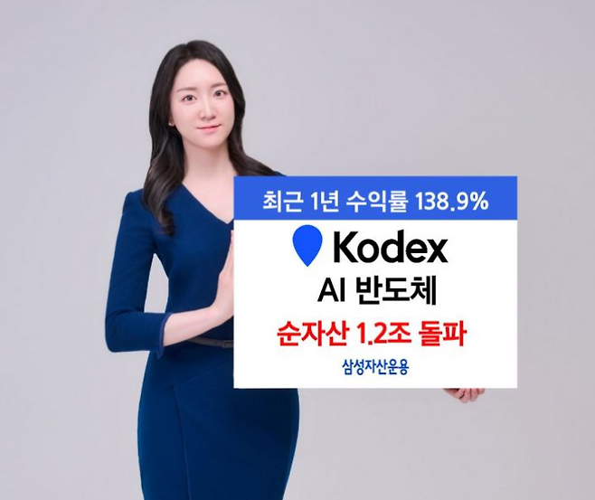 삼성자산운용의 ‘KODEX AI반도체’ ETF 순자산이 1조2000억원을 돌파했다. 삼성자산운용 제공.