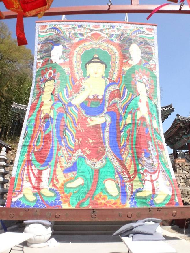 경상남도 등록문화유산으로 등록된 진주 호국사 괘불도 및 괘불함.(사진=경남도 제공) 2026.01.08. *재판매 및 DB 금지