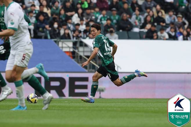 전북 현대 강상윤. /사진=한국프로축구연맹 제공