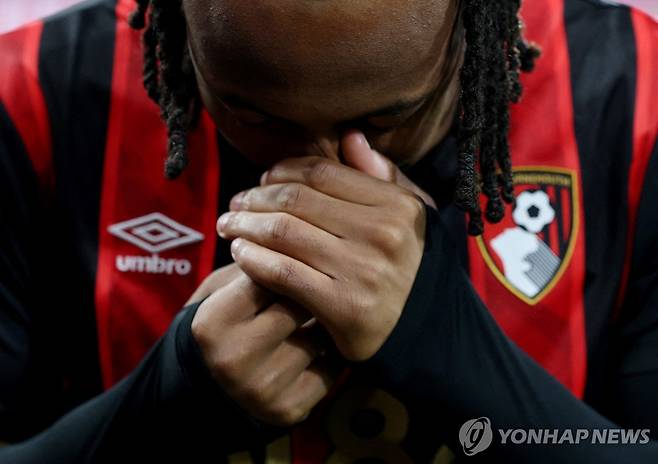 '극장 결승골'을 넣고 감격하는 앙투안 세메뇨 [로이터=연합뉴스]