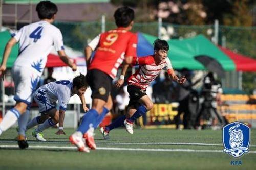고교 축구대회 경기 장면 [대한축구협회 제공. 재판매 및 DB 금지]