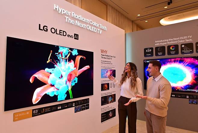LG’s new OLED evo G6 TV is on display at a media preview in Las Vegas, ahead of the CES 2026 tech trade show on Jan. 4. (LG Electronics)