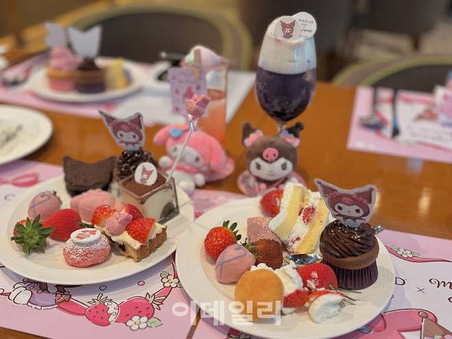 콘래드 서울 ‘마이멜로디·쿠로미 딸기뷔페’ (사진=이민하 기자)