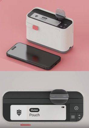 알러진 얼럿의 휴대용 음식물 검사기. 알러진 얼럿