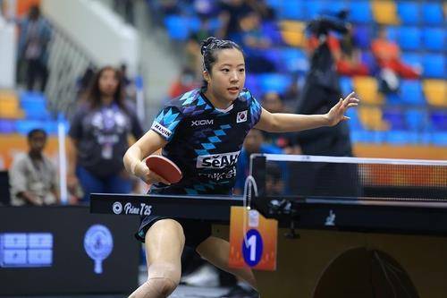 탁구 아시아선수권에 출전한 신유빈 [대한탁구협회 제공. 재판매 및 DB 금지]