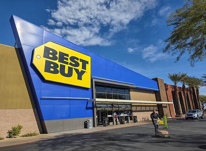 미국 라스베이거스 아로요 쇼핑지구 내 베스트바이 매장 전경. /사진=삼성전자 제공