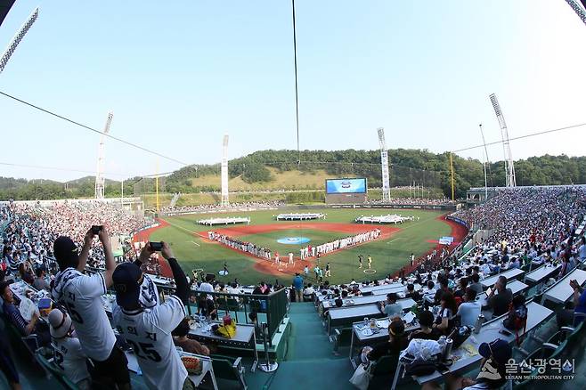 A view of Ulsan Munsu Baseball Stadium [ULSAN METROPOLITAN CITY]