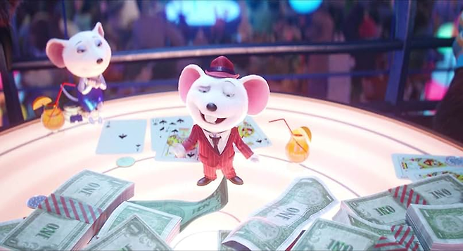 영화에는 금융 과정에서 발생할 수 있는 도덕적 해이를 묘사하는 장면이 있다. 일례로 마이크란 이름의 생쥐는 신용카드사에 자기 소득을 속임으로써 플래티넘 카드를 발급받는다. [IMDb]