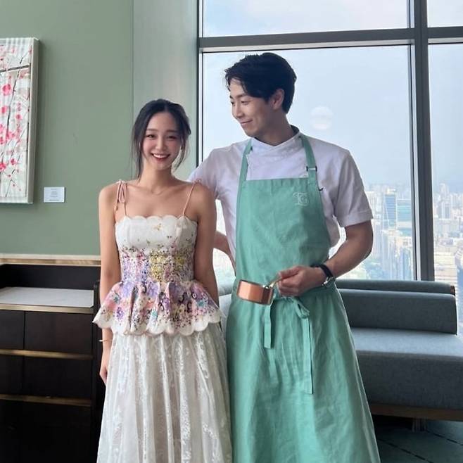 이주영과 손종원 셰프. 이주영 인스타그램 캡처