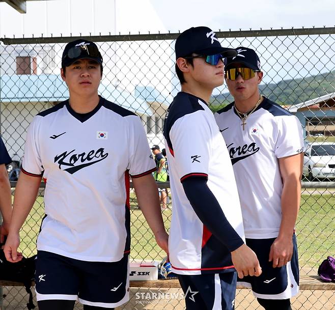 [한번에쓱]야구대표팀 사이판전지훈련 첫날, KBO 대표선수들 다 모으니 이번에는 일낼것 같은 분위기