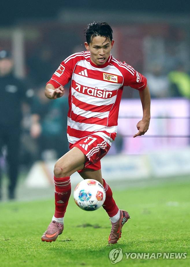 우니온 베를린의 정우영(자료사진). [로이터=연합뉴스]