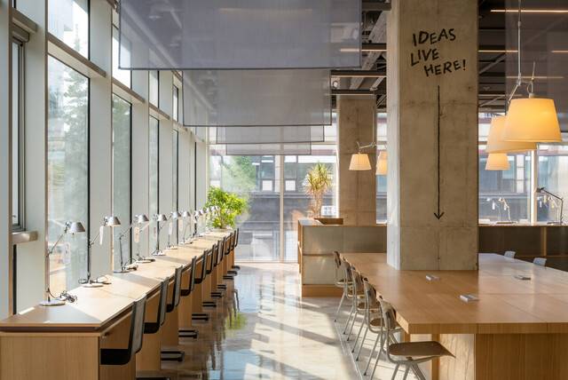 서울 마포구 ‘에피소드 신촌캠퍼스’ 라운지. 에스케이(SK)디앤디 제공