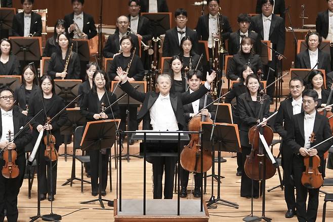 지난 11일 서울 서초구 예술의전당에서 열린 국립심포니오케스트라의 '제8대 음악감독 취임연주회'. /사진출처. 국립심포니.