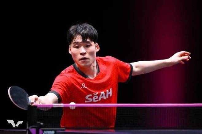 한국 탁구 간판 장우진. WTT 인스타그램 캡처