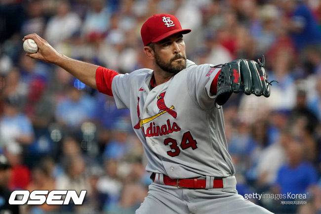 [사진] 세인트루이스 카디널스 시절 드류 버하겐. ⓒGettyimages(무단전재 및 재배포 금지)