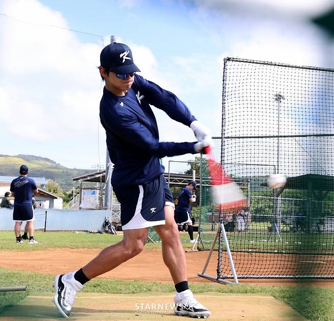 [영상]'홈런타구 펑펑펑!' 전지훈련 이틀째 건강한 김도영은 달랐다