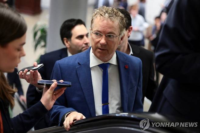 랜드 폴 상원의원 [로이터 연합뉴스 자료사진. 재판매 및 DB 금지]