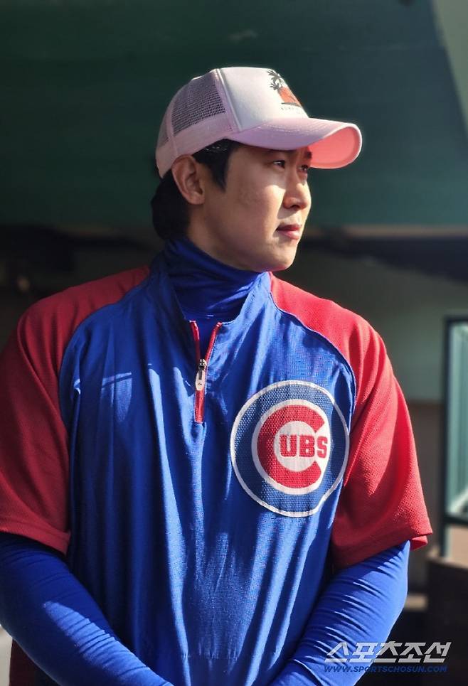 트라이아웃을 마친 김동엽. 울산=스포츠조선 정현석 기자 hschung@sportschosun.com