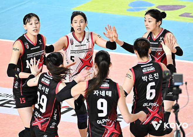 3연패 늪에 빠진 정관장. 사진제공=KOVO