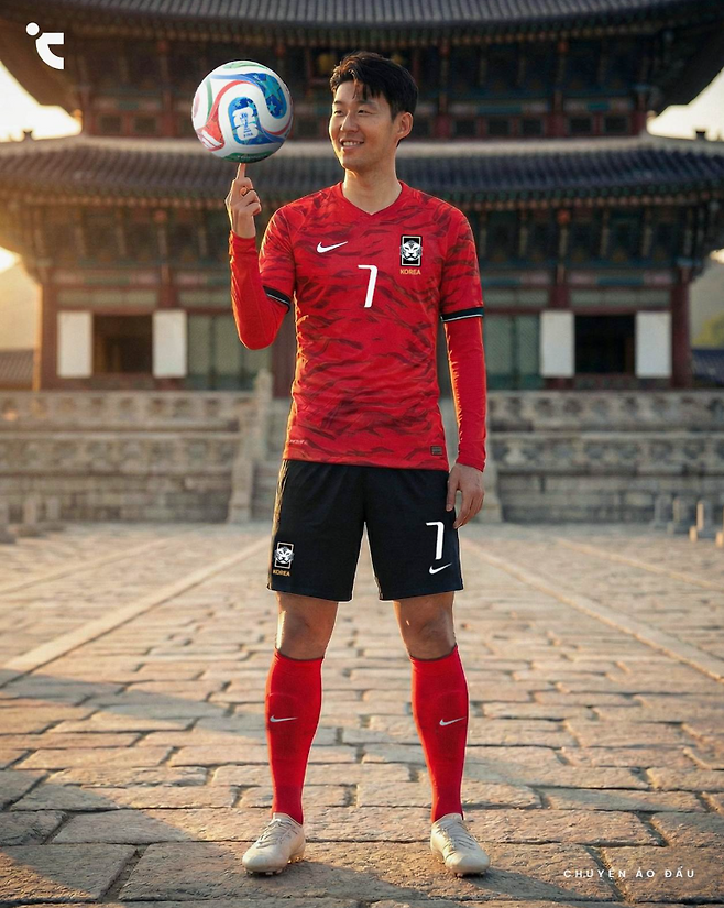 한국 축구 대표팀의 새로운 유니폼이 공개됐다. 그런데 해당 유니폼의 디자인에 대해서 꽤 많은 호불호가 갈려 귀추가 주목된다.사진은 손흥민이 착용한 2026 북중미 월드컵 홈킷.푸티헤드라인