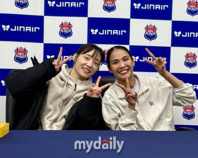 문정원과 타나차./김천=이보미 기자