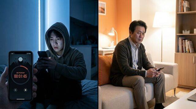 중국에서는 1인 가구 청년, 한국에는 중장년의 고독사 문제가 심각해지고 있다. 사진은 기사의 내용을 바탕으로 생성. 제미나이