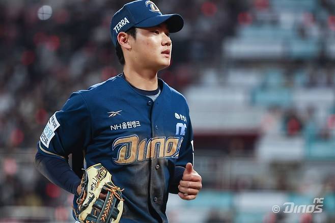 NC 김주원은 2025시즌 리그 최다 실책에도 움츠러들지 않고, 적극 수비하며 팀에 보탬이 되려고 한다. 사진제공｜NC 다이노스