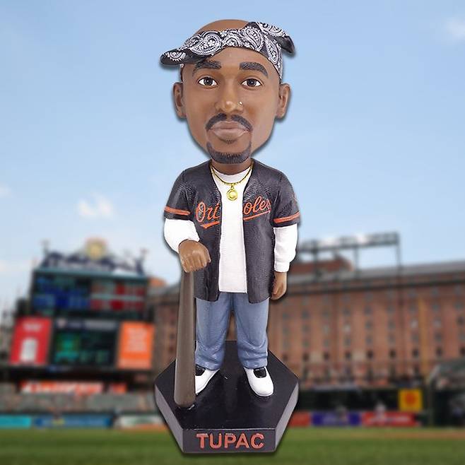 ▲ 볼티모어 오리올스가 5월 9일 애슬레틱스전 관중에게 증정하는 투팍 보블헤드.