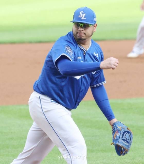 지난 7월 후라도가 투구하는 모습. /사진=김진경 대기자