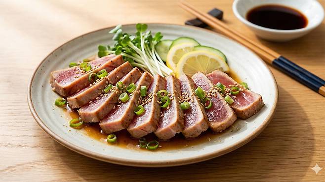 참치에는 심장과 뇌 건강에 좋은 오메가-3 지방산이 포함돼 있다｜출처: Gemini 생성